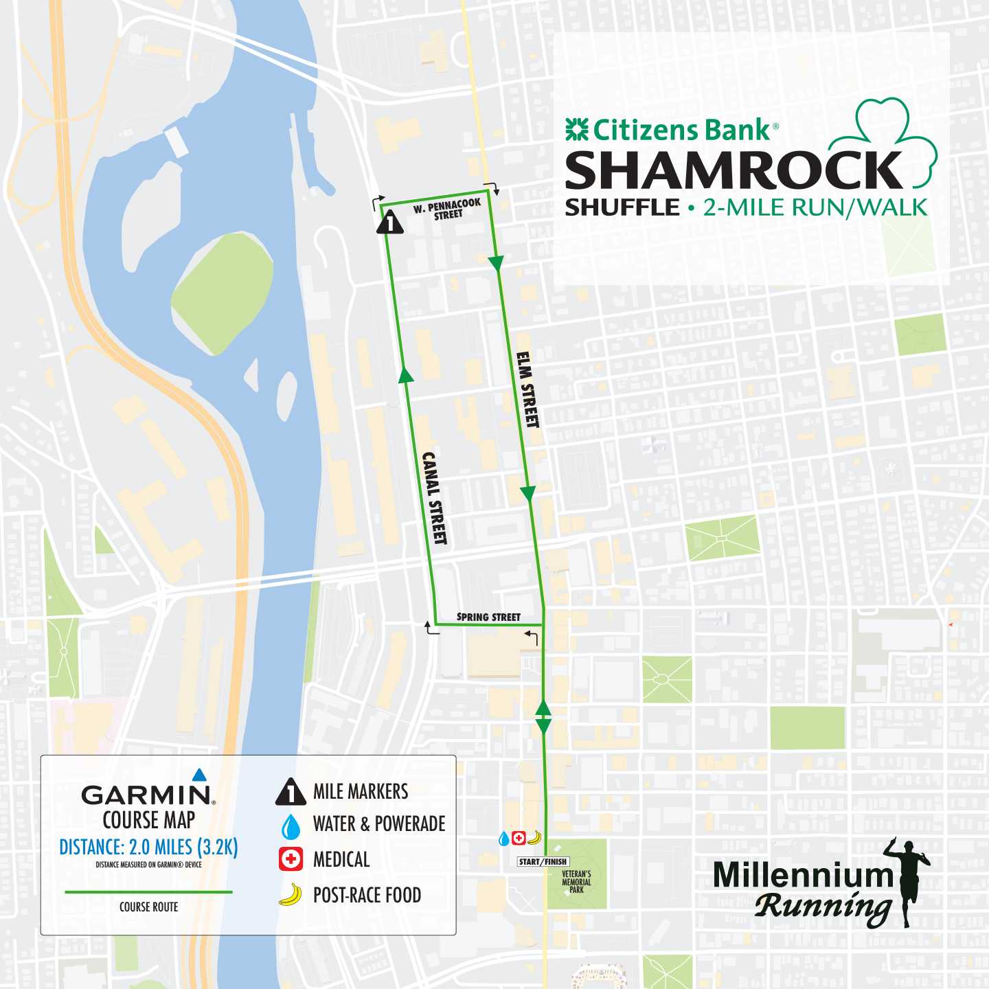 Shamrock Shuffle route